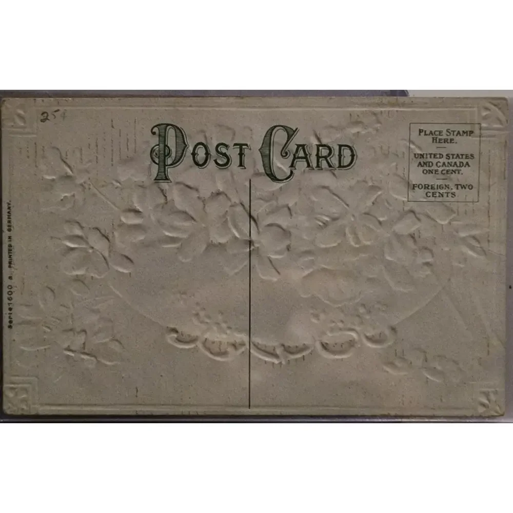Lot Of Three Vintage Antique Embossed Postcards Flowers Birthday Congratulations